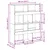 Sobna pregrada boja hrasta 100x33x125,5 cm konstruirano drvo