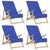 Ručnici za plažu 4 kom plavi 60 x 135 cm od tkanine 400 GSM