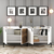 Hanah Home Komoda Venedik 180x78x35cm Bela