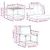 Set vanjskih sofa s jastukom 8 pcs Bijela i svjetlosiva