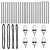 Stup za ogradu 26 pcs Siva 3,2 x 3,2 x 100 cm