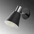 Opviq Zidna lampa E27 Socket, Crna