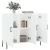 shumee Komoda bela 90x34x80 cm konstruiran les