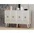 Wallity Komoda Carbin 120x80x30cm Belo-Zlatna