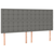 vidaXL Box spring postelja z vzmetnico temno siva 180x200 cm blago