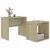 Set stolića za kavu boja hrasta 48x30x45 cm konstruirano drvo