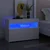 Noćni ormarić LED visoki sjaj bijeli 2 kom 60 x 35 x 40 cm drvo