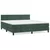Vidaxl Box spring postelja z vzmetnico temno zelena 160x200 cm žamet