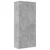 Visoka komoda siva boja betona 80 x 42,5 x 185 cm drvena