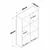 Hanah Home polica za knjige HC120, 60 cm, bela