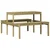 Stol za piknik 110 x 134 x 75 cm od impregnirane borovine