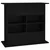 Greatstore Stojalo za akvarij črno 81x36x73 cm inženirski les