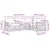 Set vanjskih sofa s jastukom 5 pcs Bijela i bež Poliester