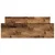 vidaXL Posteljni okvir brez vzmetnice star les 135x190 cm