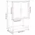 Visoka komoda antracit 68,5x38,5x107 cm čelična