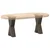 Noge za klub stolić u obliku slova X, 2 kom, prirodni čelik, 38 x (42-43) cm, čelik