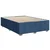 Vidaxl Box spring postelja z vzmetnico modra 140x190 cm blago