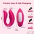 Gardj Europe Vibrator – roza – upravljanje prek aplikacije