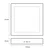 PROSTO LED Nadgradna panel lampa 12W toplo bela LNP-P-12/WW
