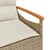 Vrtna klupa s jastucima 116 x 62,5 x 74 cm bež od poliratana