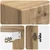 Set ormara 2 pcs Hrast artisan Konstruirano drvo