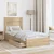 Krevet s od storage Sonoma hrast 100 x 200 cm Konstruirano drvo