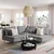 SÖDERHAMN Ugaona sofa, trosed, Tonerud siva