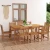 Vrtni blagovaonski set od 9 dijelova 200 x 100 cm masivno tikovino drvo