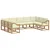 Set vanjskih sofa s jastukom 9 pcs Bijela i krem