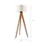 Podna lampa AIDA 1xE27/15W/230V hrast/krem
