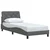 Vidaxl Posteljni okvir brez vzmetnice temno siv 90x200 cm blago