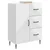 Kreveta s ladicama Bijela visokog sjaja 66 x 34,5 x 89,5 cm