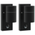 Vanjska zidna lampa 2 pcs Crna 6,5 x 10,5 x 16 cm
