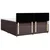 vidaXL vidaXL Box spring postelja z vzmetnico temno rjav 200x200 cm blago, (21308064)