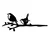 Atelier Del Sofa Dekorativna figura Bird On The Branch 03, 55x22 cm , 1.5 mm