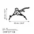 Wallity Zidna dekoracija The Little Prince 2, 63x40 cm, 1.5 mm, Crna