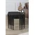 Hanah Home set od 4 umetnutih stočića Telwe, crni mermer / crni