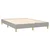 Vidaxl Box spring posteljni z vzmetnico svetlo siv 140x190 cm blago