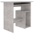 Radni stol siva boja betona 80 x 45 x 74 cm od iverice