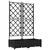 Vrtna saksija 2 pcs Crna 80 x 40 x 125,5 cm Plastika