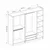 Hanah home Ormar Kale 225x210x52cm Beli