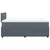 Vidaxl Box spring postelja z vzmetnico temno siva 120x200 cm žamet