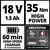 EINHELL akumulatorska bušilica – šrafilica Power X-Change TC-CD 18/35 Li Kit (1x1.5Ah)