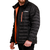GymBeam Men‘s Puffer Jacket Black/Orange