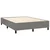 Vidaxl Box spring postelja z vzmetnico LED temno siva 140x190 cm blago