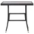 Vrtni stol crni 80 x 80 x 74 cm od poliratana
