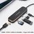 USAMS Adapter HUB USB-C USAMS 2xUSB HDMI MicroSD SD Črna