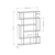 Hanah Home Polica 110x161x25,5cm Bela