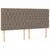 Vidaxl LED posteljno vzglavje taupe 180x7x118/128 cm blago