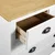 Den Komoda Hill Range bela 79x40x80 cm trdna borovina